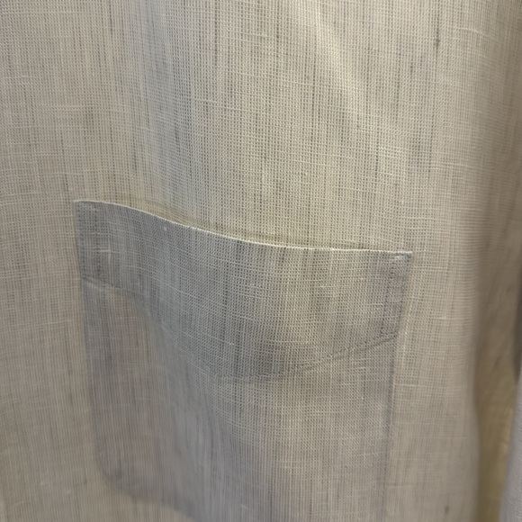Men’s Brooks brothers , linen, gray, button-down size large. - Picture 3 of 3